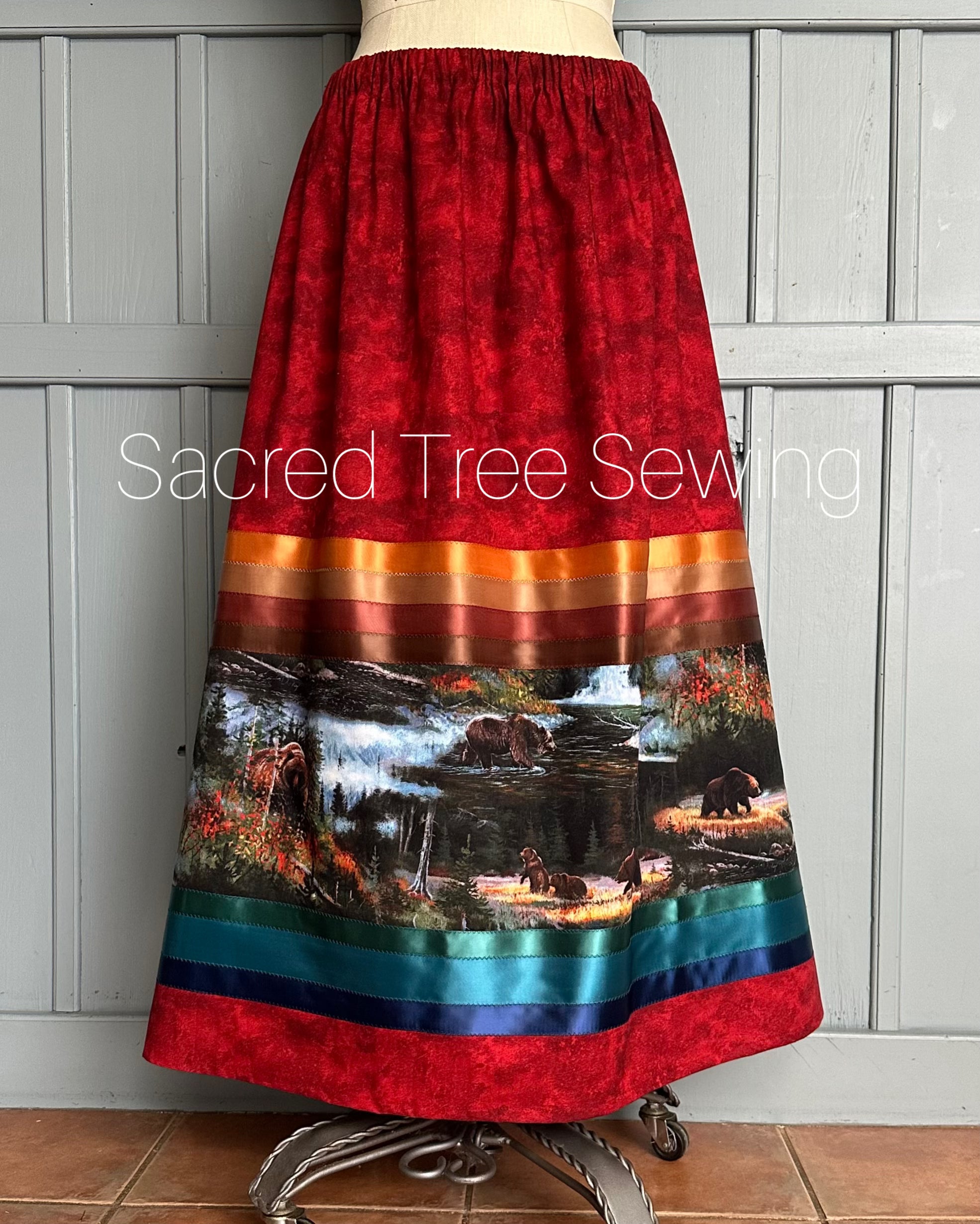 Bear Dreamer Ribbon Skirt – Sacred Tree Sewing