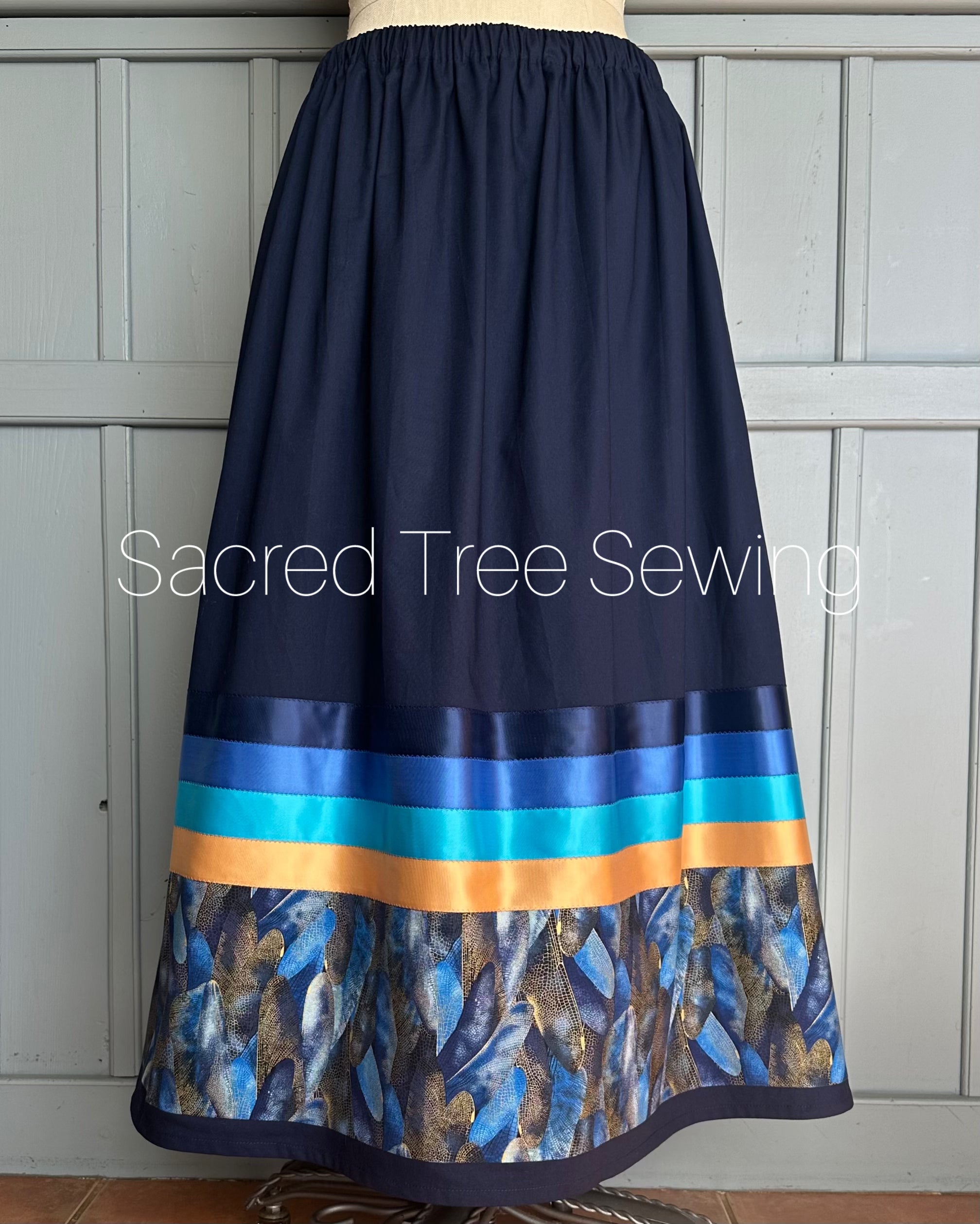 【WOOHWA】ULLIAN RIBBON SK Dragonfly Medicine Ribbon Skirt – Sacred Tree Sewing