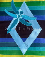 Load image into Gallery viewer, Seven Fires Dragonfly Ribbon Skirt