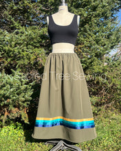 Load image into Gallery viewer, Teal & Gold Ribbon RAIN Skirt