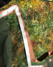 Load image into Gallery viewer, close up of forest batik details