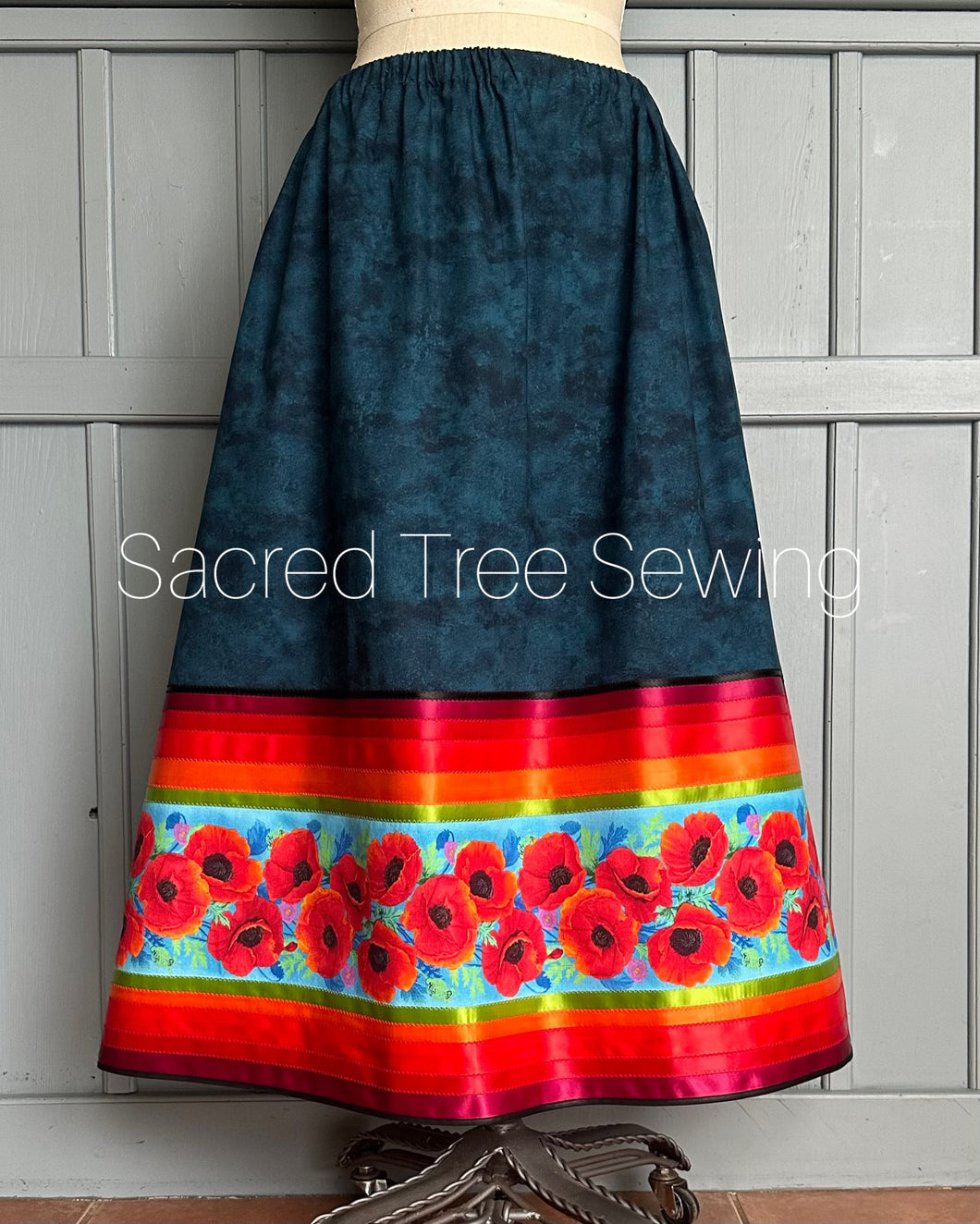 Poppy Fields Ribbon Skirt