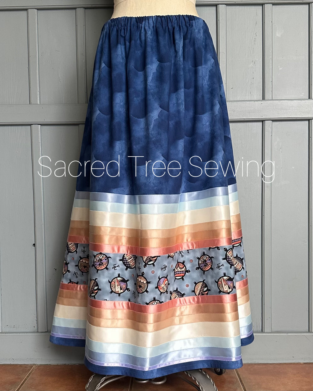 Thunderbird Turtles Ribbon Skirt