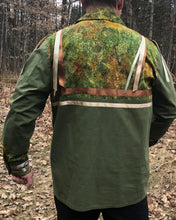 Load image into Gallery viewer, Forest batik ribbon shirt back view
